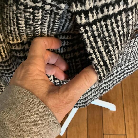 GAP Black and White Houndstooth Double-Breasted Jacket - Picture 3 of 7